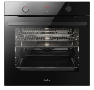Piekarnik elektryczny z funkcją pary Amica ED37614B X-TYPE STEAM BakingPro System Grill Czarne szkło