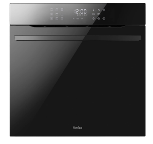 Piekarnik elektryczny z funkcją pary Amica ED97619VBA+ X-TYPE STEAM ThermoControl Grill Czarne szkło